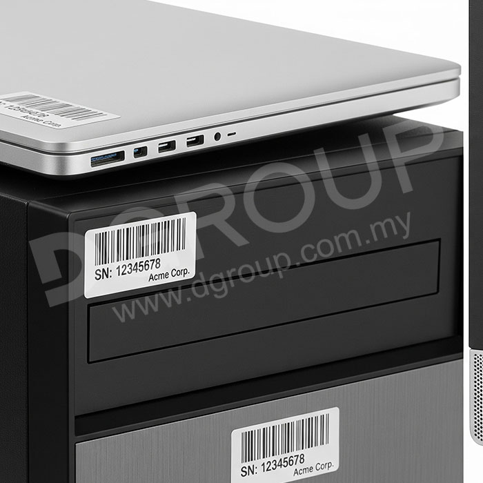 PC Asset, Laptop Asset Sticker