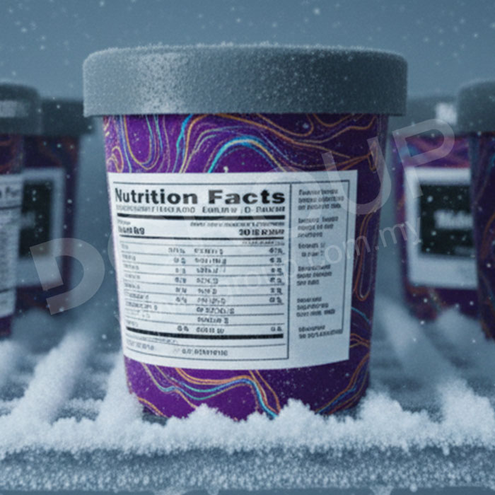 Coldroom sticker, freezer label, low temperature